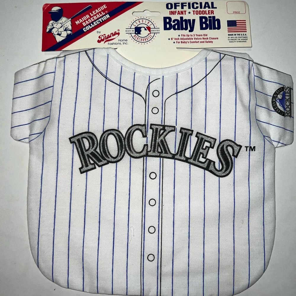 Baby Bib Official MLB Rockies Jersey